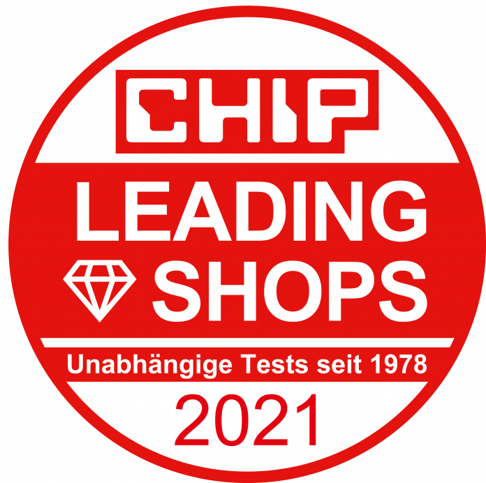 mit der Auszeichnung Leading Shops 2021 von CHIP